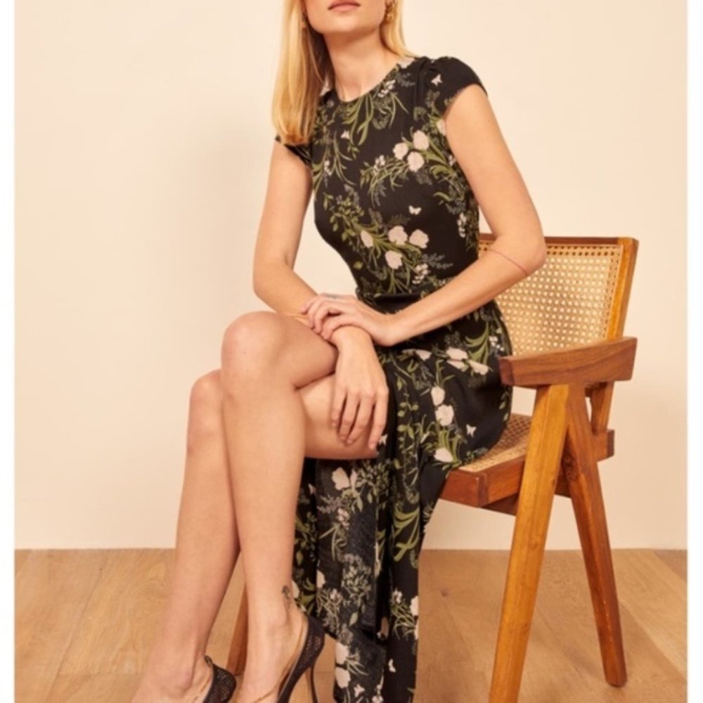NWT🎉Reformation Gavin Midi Dress - Anastasia